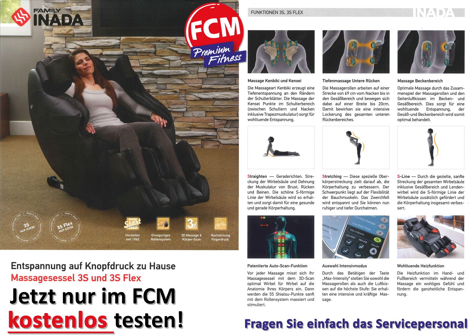 Massagesessel im Fitnesscenter Merkelbach